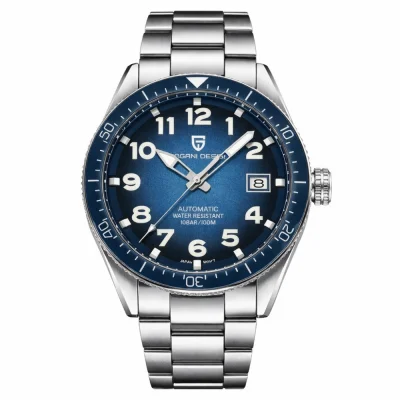 Мужские часы Pagani Design PD-1649 Silver-Blue Metal